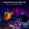 Razer Seiren V3 Mini - Microphone USB ultra-compact (microphone à condensateur 14 mm, directivité supercardioïde, détecteur de m
