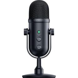 Razer Seiren V2 Pro - Microphone USB Professionnel pour Streamers (Microphone Dynamique 30 mm, Filtre Passe-Haut, limiteur de Ga