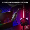 Razer Seiren V2 Pro - Microphone USB Professionnel pour Streamers (Microphone Dynamique 30 mm, Filtre Passe-Haut, limiteur de Ga