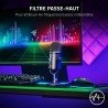 Razer Seiren V2 Pro - Microphone USB Professionnel pour Streamers (Microphone Dynamique 30 mm, Filtre Passe-Haut, limiteur de Ga