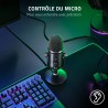 Razer Seiren V2 Pro - Microphone USB Professionnel pour Streamers (Microphone Dynamique 30 mm, Filtre Passe-Haut, limiteur de Ga