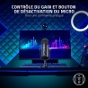 Razer Seiren V2 Pro - Microphone USB Professionnel pour Streamers (Microphone Dynamique 30 mm, Filtre Passe-Haut, limiteur de Ga
