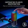 Razer Seiren V3 Chroma - Microphone USB RGB avec Tap-to-Mute (Un éclairage Qui réagit au Stream et au Jeu, Micro électrostatique