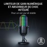 Razer Seiren V3 Chroma - Microphone USB RGB avec Tap-to-Mute (Un éclairage Qui réagit au Stream et au Jeu, Micro électrostatique
