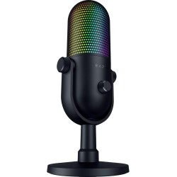 Razer Seiren V3 Chroma - Microphone USB RGB avec Tap-to-Mute (Un éclairage Qui réagit au Stream et au Jeu, Micro électrostatique