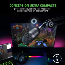 Razer Seiren Mini - Microphone à condensateur USB pour Le Streaming (Compact avec directivité supercardioïde, Support inclinable
