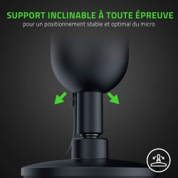 Razer Seiren Mini - Microphone à condensateur USB pour Le Streaming (Compact avec directivité supercardioïde, Support inclinable