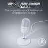 Razer Seiren V3 Mini - Microphone USB ultra-compact (microphone à condensateur 14 mm, directivité supercardioïde, détecteur de m