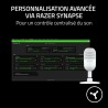 Razer Seiren V3 Mini - Microphone USB ultra-compact (microphone à condensateur 14 mm, directivité supercardioïde, détecteur de m
