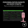 Razer Seiren V3 Mini - Microphone USB ultra-compact (microphone à condensateur 14 mm, directivité supercardioïde, détecteur de m