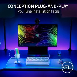 Razer Seiren V3 Chroma - Microphone USB RGB - Microphone à condensateur supercardioïde avec Tap-to-Mute (éclairage réactif, limi