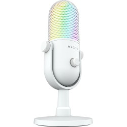 Razer Seiren V3 Chroma - Microphone USB RGB - Microphone à condensateur supercardioïde avec Tap-to-Mute (éclairage réactif, limi