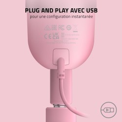 Razer Seiren Mini - Microphone à Condensateur USB pour Le Streaming (Compact avec Diagramme Polaire Supercardioïde, Support Incl