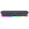 Trust Gaming GXT 1619 Rhox Barre de Son RGB 12W (6W RMS), Enceinte PC Stéréo Alimentation USB, Format Compact, Câble AUX 3.5 mm,