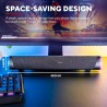 Trust Gaming GXT 620 Axon Barre de Son à Éclairage RGB 12W, Alimentation USB, 3.5mm AUX, Enceinte PC pour Ordinateur Portable, S