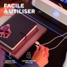Trust Gaming GXTrust 1619W Rhox Barre de Son Éclairée RGB, Enceintes Stéréo 2.0 Éclairage LED, 12W, Alimentation USB, Câble AUX 