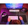 Trust Gaming GXTrust 1619W Rhox Barre de Son Éclairée RGB, Enceintes Stéréo 2.0 Éclairage LED, 12W, Alimentation USB, Câble AUX 