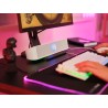 Trust Gaming GXTrust 1619W Rhox Barre de Son Éclairée RGB, Enceintes Stéréo 2.0 Éclairage LED, 12W, Alimentation USB, Câble AUX 
