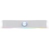 Trust Gaming GXTrust 1619W Rhox Barre de Son Éclairée RGB, Enceintes Stéréo 2.0 Éclairage LED, 12W, Alimentation USB, Câble AUX 