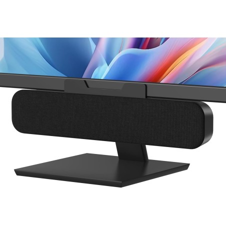 ZETIY Enceinte PC, USB Haut-Parleur PC pour Moniteur, Mini Barre de Son avec Clipser pour Ordinateur Portable, Ordinateur de Bur
