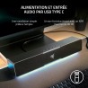 Razer leviathan v2 x - barre de son de gaming pour pc (avec haut-parleurs large bande, format bureau compact, alimentation et tr