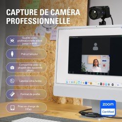 Elgato Cam Link 4K – carte d’acquisition externe pour caméra, streaming et enregistrement sur reflex ou caméscope en 1080p60 ou 