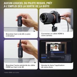 Elgato Cam Link 4K – carte d’acquisition externe pour caméra, streaming et enregistrement sur reflex ou caméscope en 1080p60 ou 