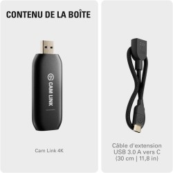 Elgato Cam Link 4K – carte d’acquisition externe pour caméra, streaming et enregistrement sur reflex ou caméscope en 1080p60 ou 