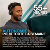 Jlab go work casque bleutooth sans fil avec micro, 2e génération - +55h d'autonomie, bleutooth ou dongle usb-c avec connexion mu