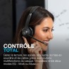 Jlab go work casque bleutooth sans fil avec micro, 2e génération - +55h d'autonomie, bleutooth ou dongle usb-c avec connexion mu