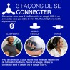 Jlab go work casque sans fil de 2e génération avec microphone – plus de 55 heures de lecture bleutooth ou usb-c dongle pc, conne