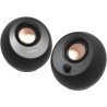 Creative pebble v3 – enceintes de bureau 2.0 avec bleutooth 5.0, clear dialog, 8w rms, 16w crête, alimentées par usb-c, converti