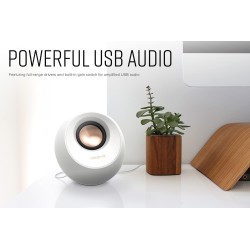 Creative pebble v3 enceintes de bureau 2.0 avec connectivité usb type c, amélioration clear dialog, bleutooth 5.0, 8 w rms, puis