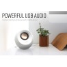 Creative pebble v3 enceintes de bureau 2.0 avec connectivité usb type c, amélioration clear dialog, bleutooth 5.0, 8 w rms, puis