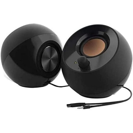 Creative Labs Pebble 4.4W Noir haut-parleur - (2.0 canaux, Avec fil, 3,5 mm, 4,4 W, 100 - 17000 Hz, Noir)