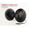 Creative Labs Pebble 4.4W Noir haut-parleur - (2.0 canaux, Avec fil, 3,5 mm, 4,4 W, 100 - 17000 Hz, Noir)