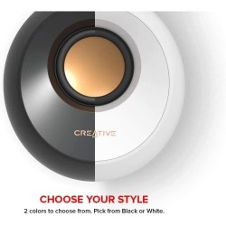 Creative Labs Pebble 4.4W Noir haut-parleur - (2.0 canaux, Avec fil, 3,5 mm, 4,4 W, 100 - 17000 Hz, Noir)