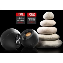 Creative Labs Pebble 4.4W Noir haut-parleur - (2.0 canaux, Avec fil, 3,5 mm, 4,4 W, 100 - 17000 Hz, Noir)