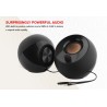 Creative Labs Pebble 4.4W Noir haut-parleur - Hauts-parleurs (2.0 canaux, Avec fil, 3,5 mm, 4,4 W, 100 - 17000 Hz, Blanc)