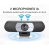 eMeet Webcam 1080P- Webcam C960 Full HD avec Double Microphone, Paramètres réglables, Grand Angle 90 ° avec Correction Automatiq