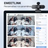 EMEET Webcam HD C960 AF 1080P avec cache d'objectif et micro doubles, caméra 360° avec correction de lumière, Plug & Play, idéal