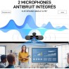 eMeet HD Webcam - C960 Kit 1080P Webcam avec Cache-Objectif & Double Microphone, Caméra 90 ° Streaming avec Correction Automatiq