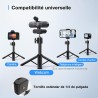 eMeet Webcam C960 4K Kit, Webcam Ultra HD avec Capuchon d'objectif et Deux Microphones, Mise au Point Automatique PDAF, Caméra d