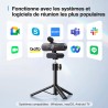 eMeet Webcam C960 4K Kit, Webcam Ultra HD avec Capuchon d'objectif et Deux Microphones, Mise au Point Automatique PDAF, Caméra d