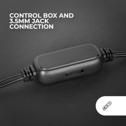 Mars Gaming MS-Pro, Enceintes Compactes 10W, Éclairage RGB Flow Dynamique, Enceinte PC avec Boîtier Contrôle et Entrée Jack 3.5m