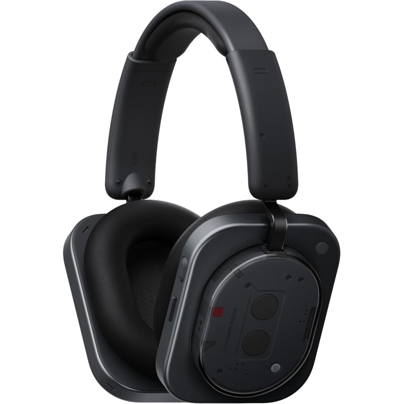 Nothing Headphone (1) Kabellose Over-Ear Kopfhörer mit ANC, bis zu 80h Akkulaufzeit, Hi-Res, Raumklang, wasserfest – Schwarz