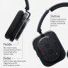 Nothing Headphone (1) Kabellose Over-Ear Kopfhörer mit ANC, bis zu 80h Akkulaufzeit, Hi-Res, Raumklang, wasserfest – Schwarz