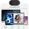 CloudValley Métal Cache Camera Ordinateur, 2-Pièces 0.6 mm Ultra-Mince Webcam Cover for MacBook Pro* Air, iPad, Portatil, Mac, L