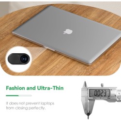 CloudValley Métal Cache Camera Ordinateur, 2-Pièces 0.6 mm Ultra-Mince Webcam Cover for MacBook Pro* Air, iPad, Portatil, Mac, L