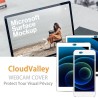 CloudValley Cache Webcam, 0.6mm Ultra-Mince métal, Cache Camera pour Ordinateur Portable, MacBook Pro/Air, Mac, PC, iPad, Tablet